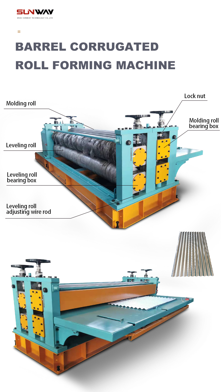 Barrel Corrugated Roll Forming Machine 1 H4503885c62e044fca04aec043e72f985r